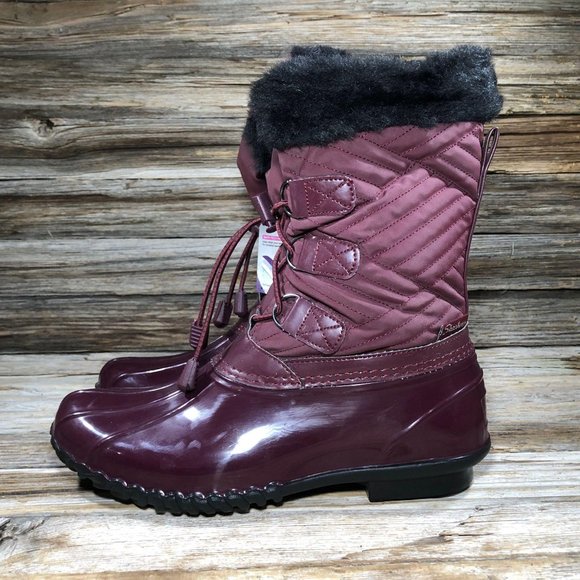 NEW Skechers 48893 Hampshire Mid Purple Boots 8 - Picture 2 of 11